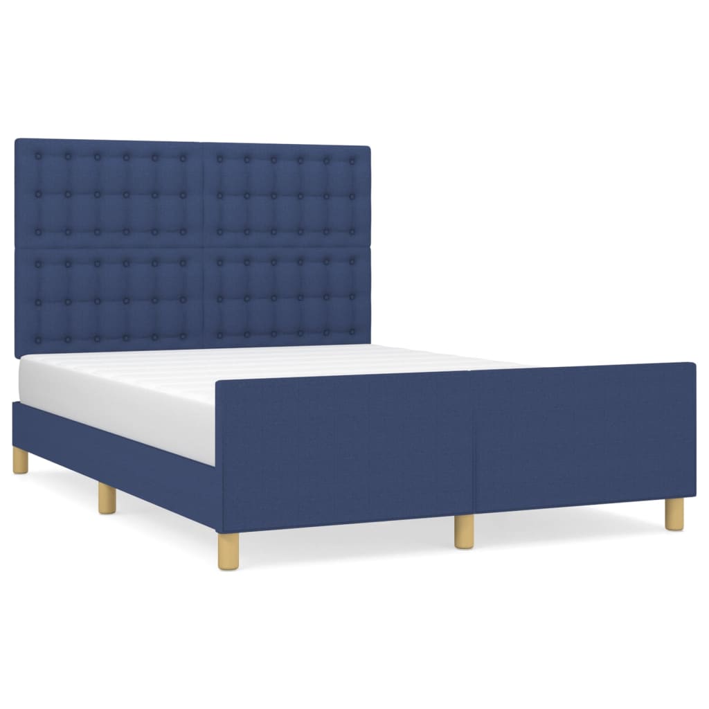 Giroletto senza Materasso Blu 140x190 cm in Tessuto | homemem39