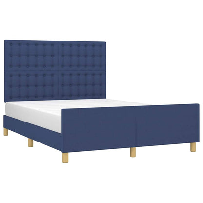 Giroletto senza Materasso Blu 140x190 cm in Tessuto