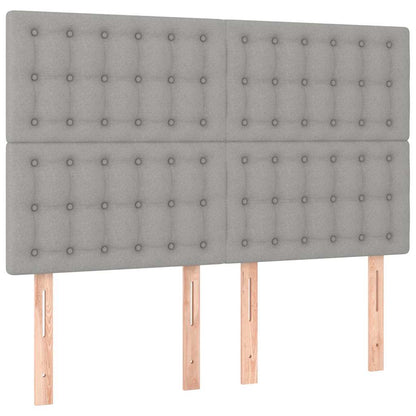 Giroletto senza Materasso Grigio Chiaro 140x200 cm Tessuto