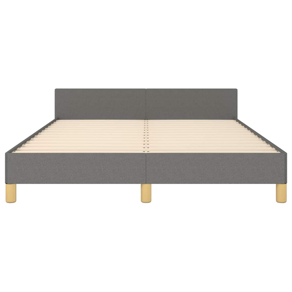 Giroletto senza Materasso Grigio Scuro 140x200 cm Tessuto