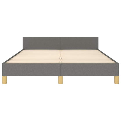 Giroletto senza Materasso Grigio Scuro 140x200 cm Tessuto