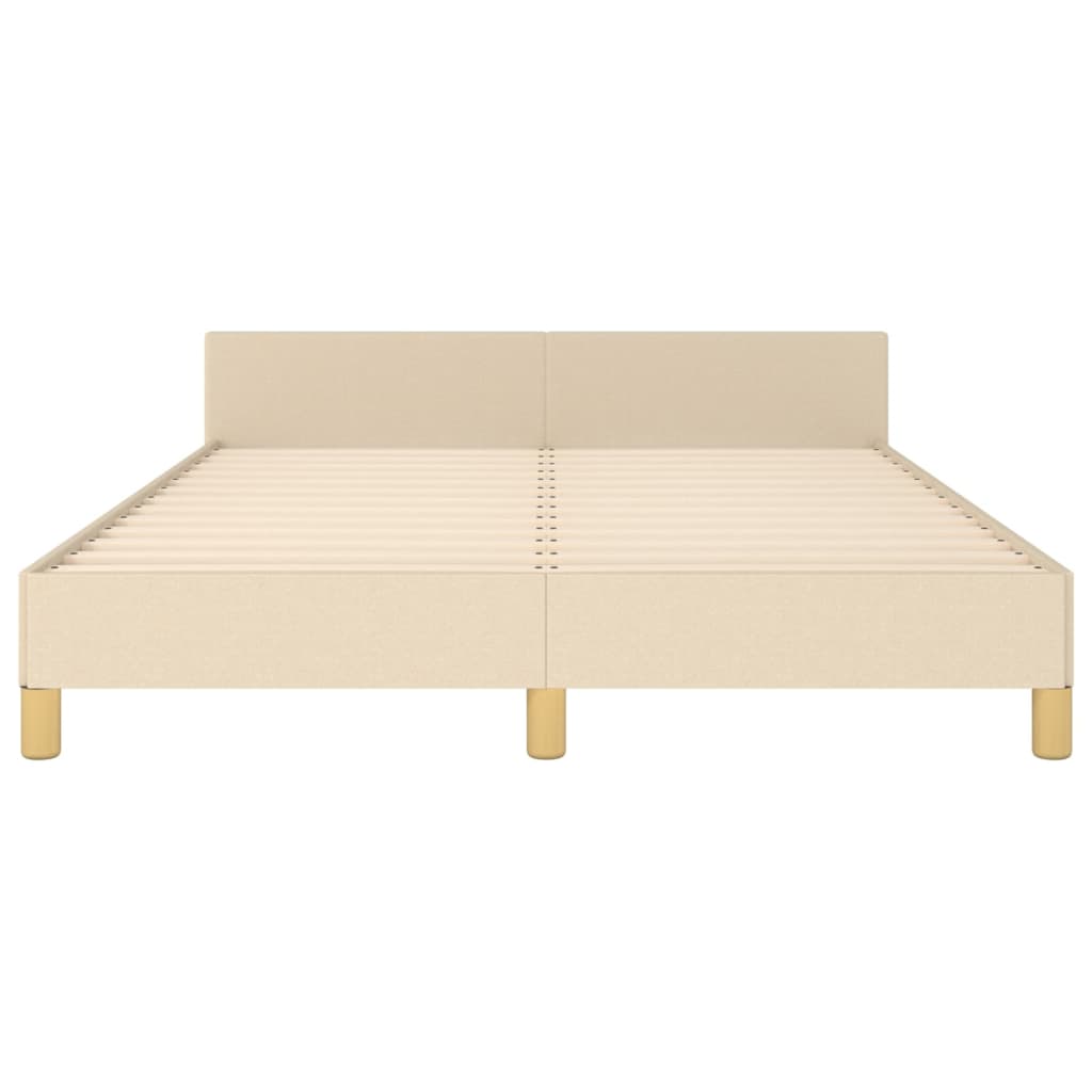 Giroletto senza Materasso Crema 140x200 cm in Tessuto