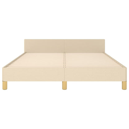Giroletto senza Materasso Crema 140x200 cm in Tessuto