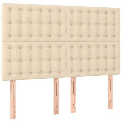 Giroletto senza Materasso Crema 140x200 cm in Tessuto