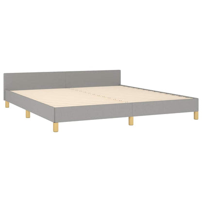 Giroletto senza Materasso Grigio Chiaro 160x200 cm Tessuto