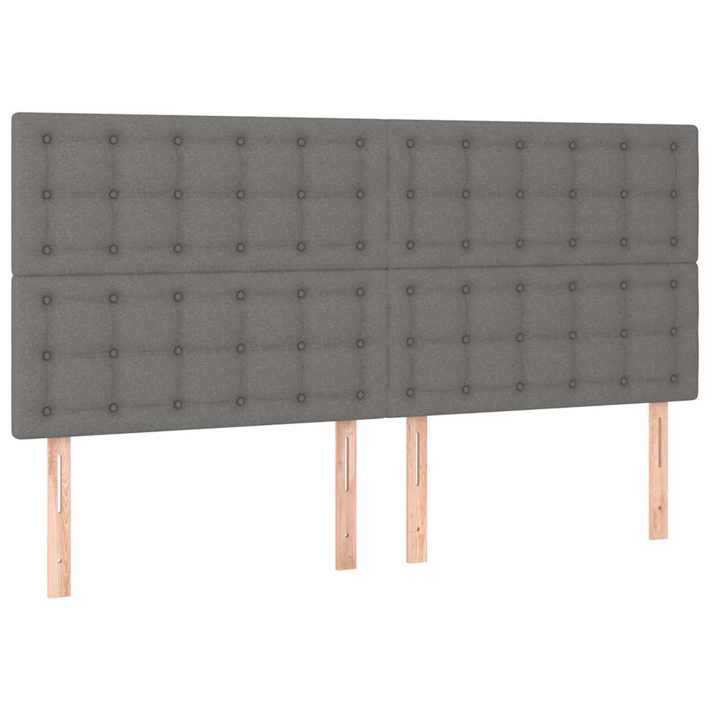 Giroletto senza Materasso Grigio Scuro 160x200 cm Tessuto