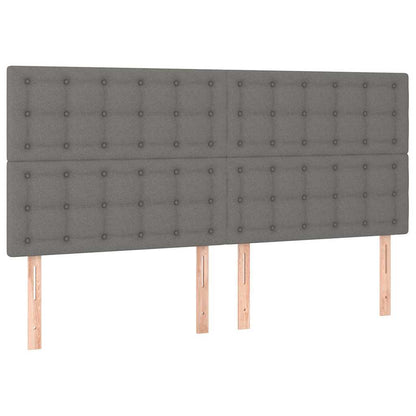 Giroletto senza Materasso Grigio Scuro 160x200 cm Tessuto