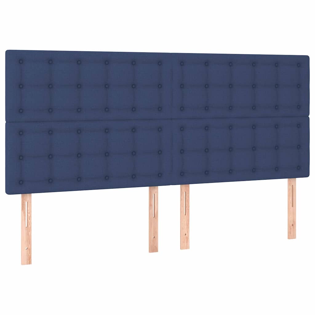 Giroletto senza Materasso Blu 160x200 cm in Tessuto