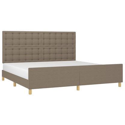 Giroletto senza Materasso Tortora 200x200 cm in Tessuto | homemem39