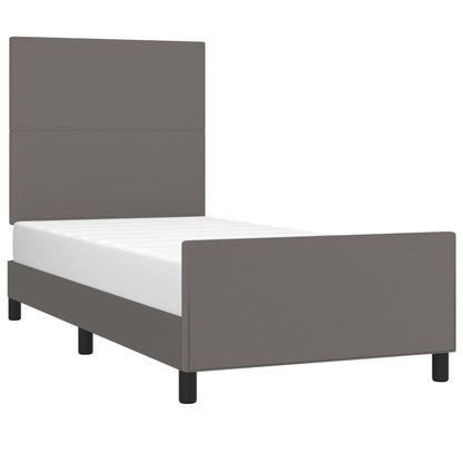 Giroletto con Testiera Crema 90x190 cm in Similpelle | homemem39