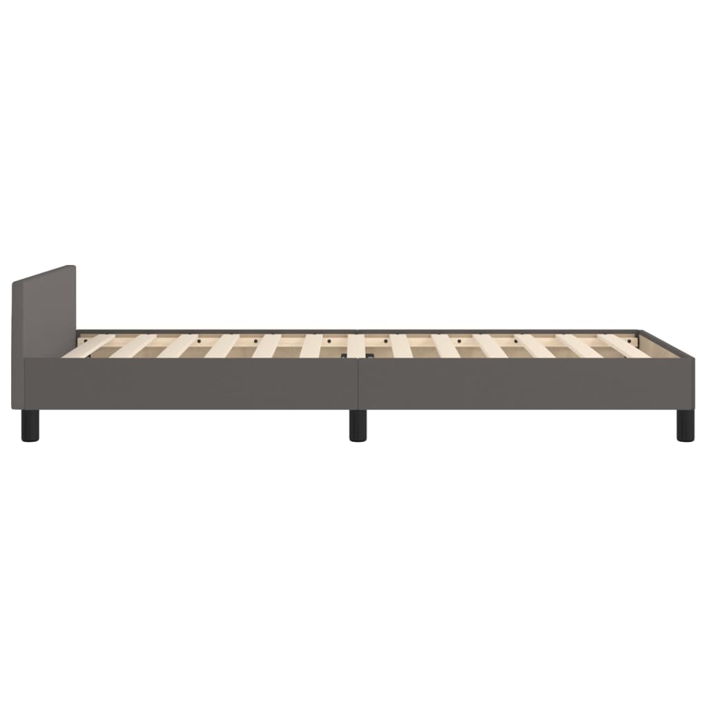 Giroletto con Testiera Crema 90x190 cm in Similpelle | homemem39