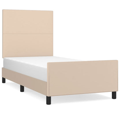 Giroletto con Testiera Cappuccino 90x190 cm in Similpelle | homemem39