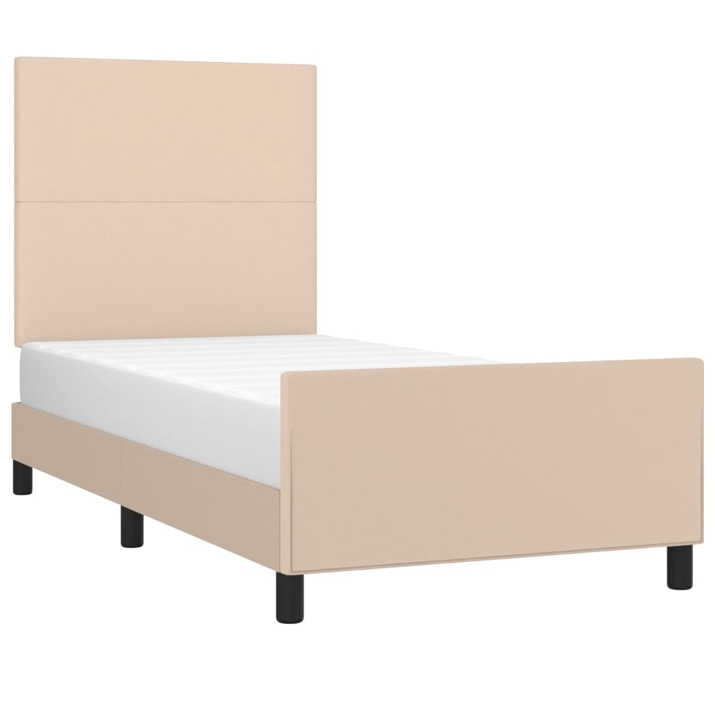 Giroletto con Testiera Cappuccino 90x190 cm in Similpelle | homemem39