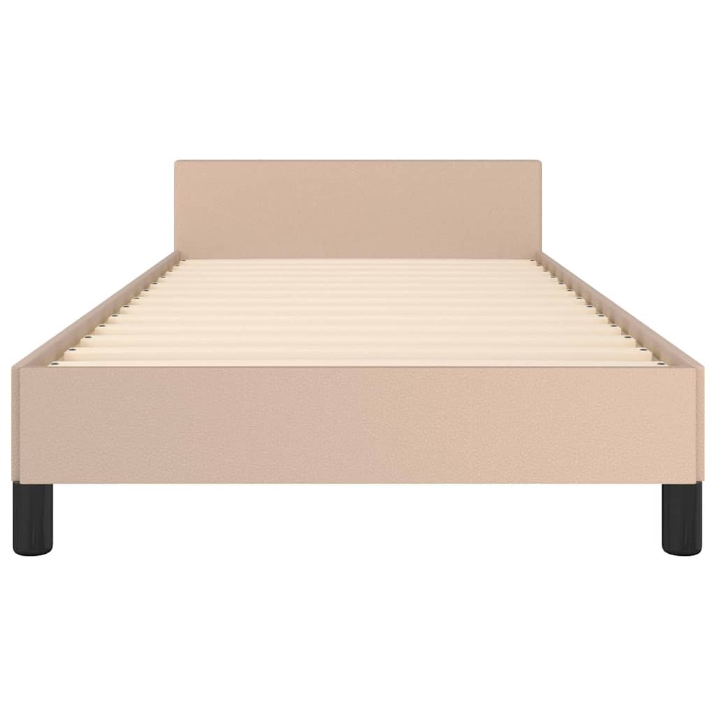 Giroletto con Testiera Cappuccino 90x190 cm in Similpelle