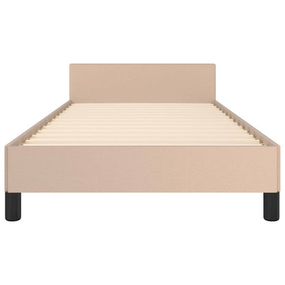 Giroletto con Testiera Cappuccino 90x200 cm in Similpelle