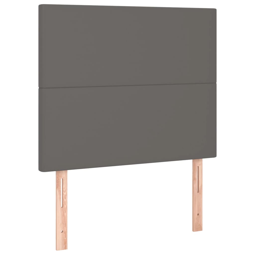 Giroletto con Testiera Crema 100x200 cm in Similpelle - homemem39