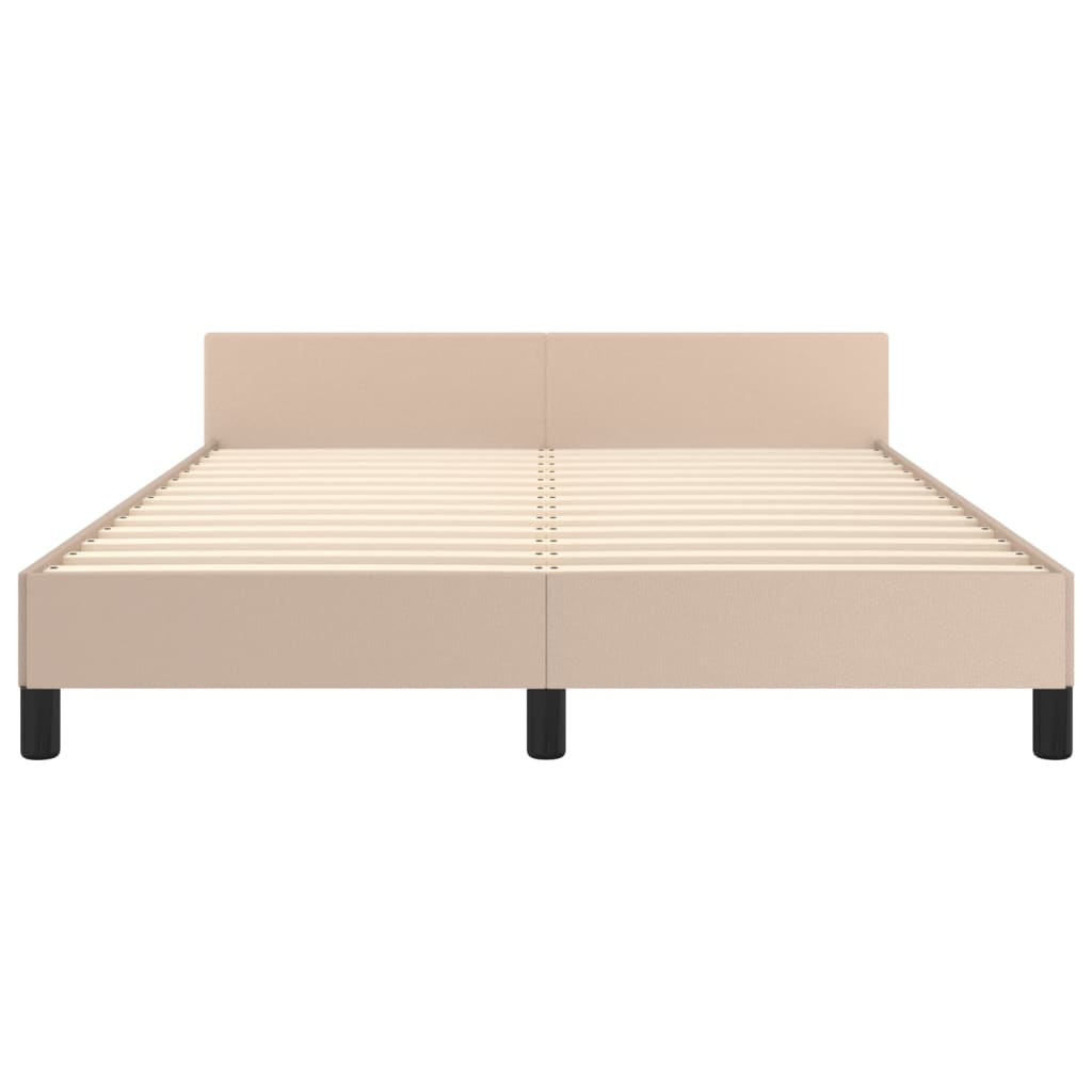 Giroletto con Testiera Cappuccino 140x190 cm in Similpelle | homemem39