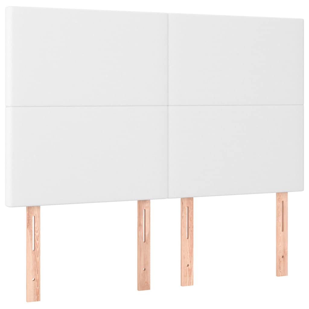 Giroletto con Testiera Bianco 140x200 cm in Similpelle