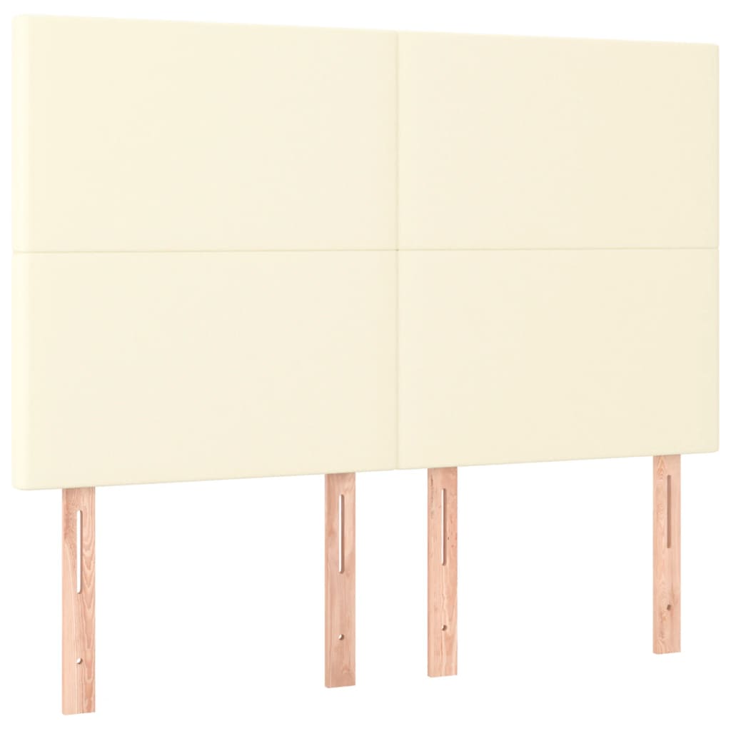 Giroletto con Testiera Crema 140x200 cm in Similpelle | homemem39