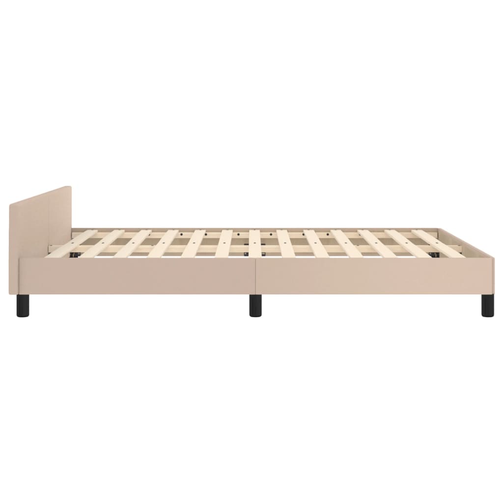 Giroletto con Testiera Cappuccino 140x200 cm in Similpelle | homemem39