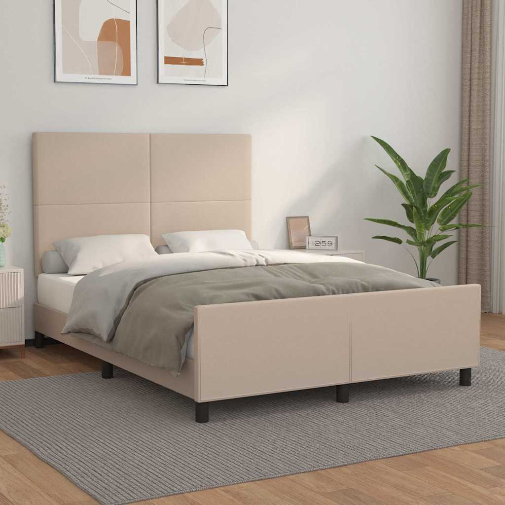 Giroletto con Testiera Cappuccino 140x200 cm in Similpelle