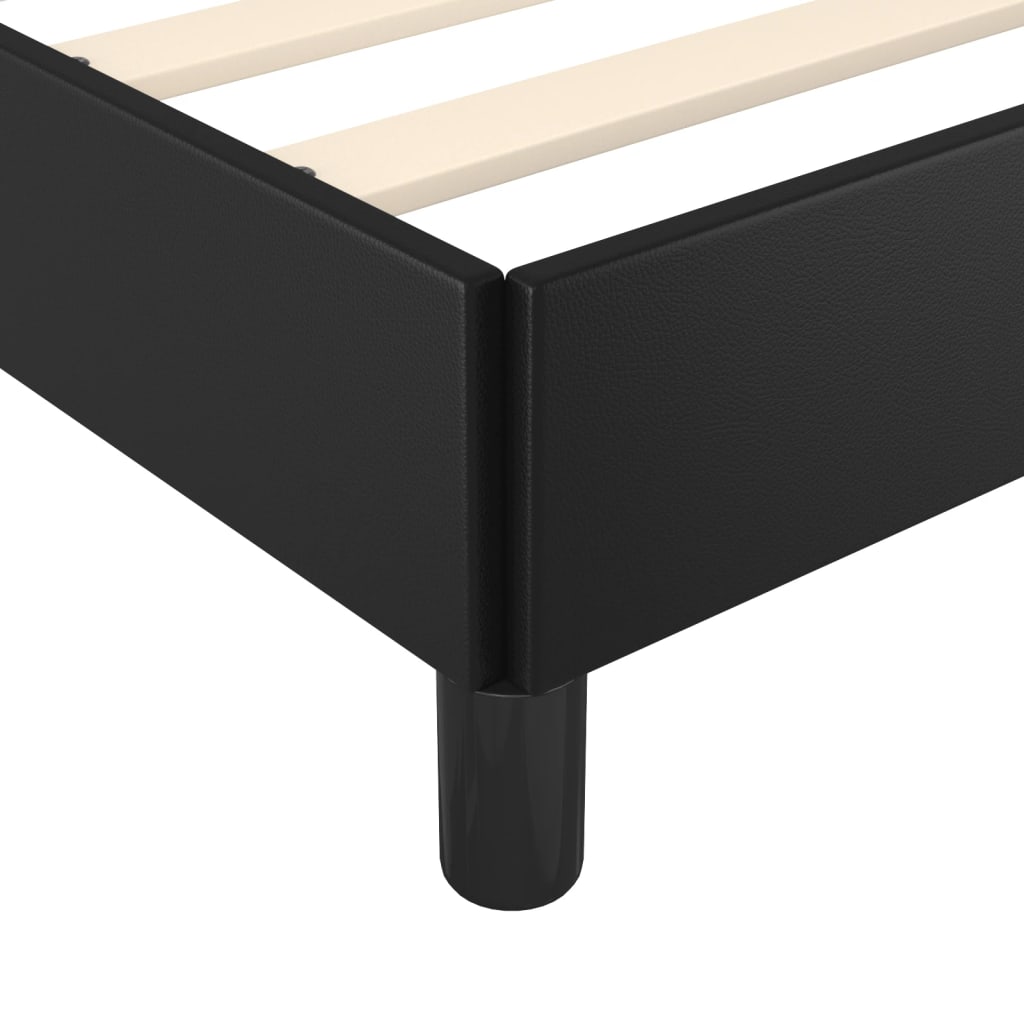 Giroletto con Testiera Nero 180x200 cm in Similpelle | homemem39