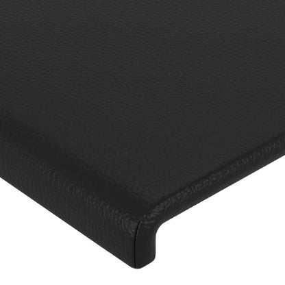 Giroletto con Testiera Nero 180x200 cm in Similpelle | homemem39