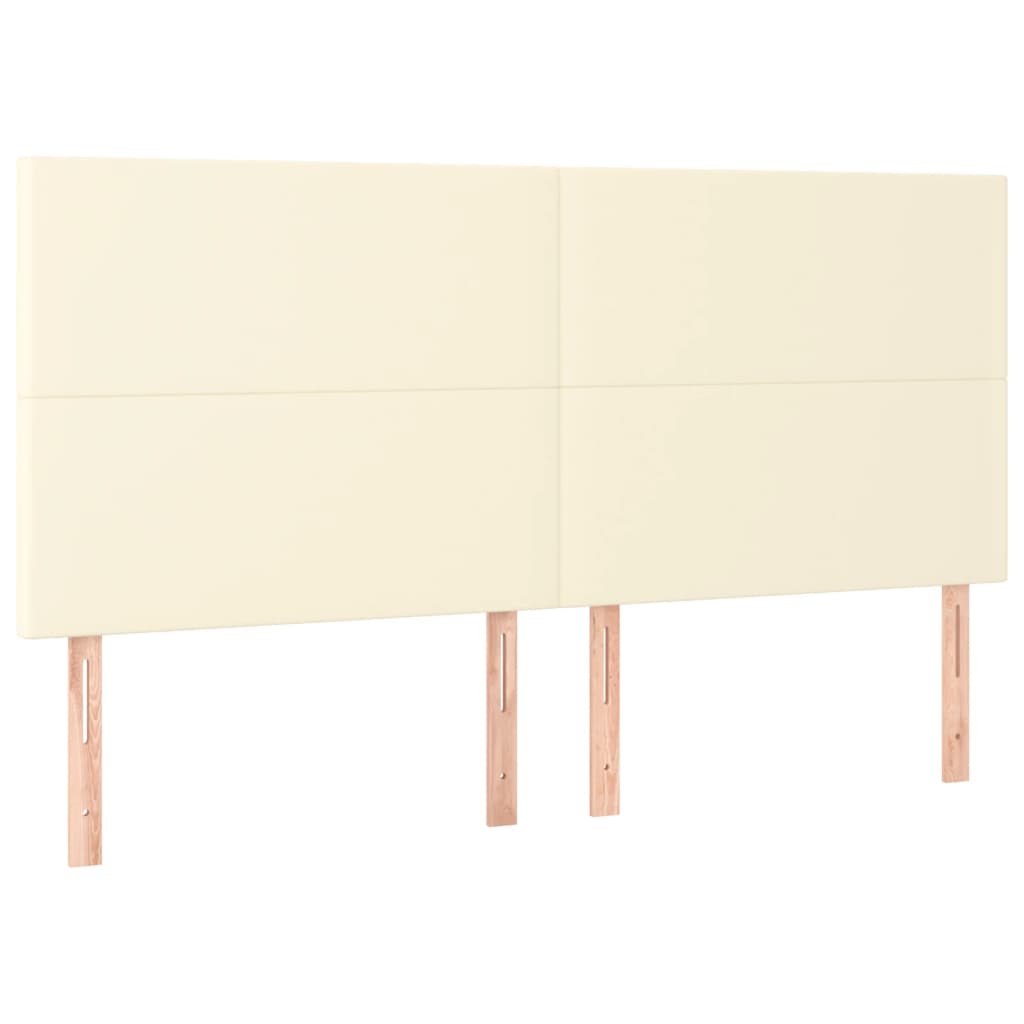 Giroletto con Testiera Crema 180x200 cm in Similpelle | homemem39