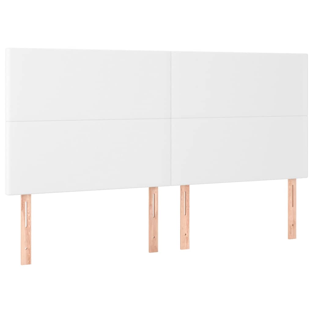 Giroletto con Testiera Bianco 200x200 cm in Similpelle