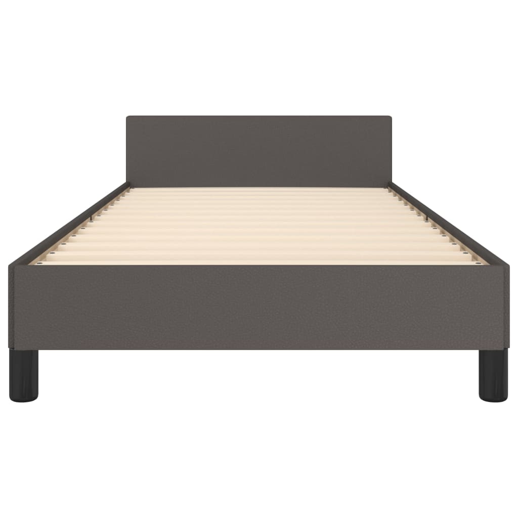 Giroletto con Testiera Crema 90x190 cm in Similpelle | homemem39