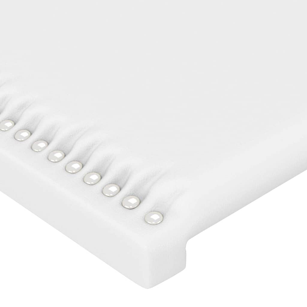 Giroletto con Testiera Bianco 100x200 cm in Similpelle