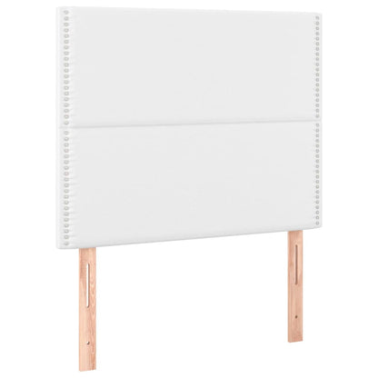Giroletto con Testiera Bianco 120x200 cm in Similpelle