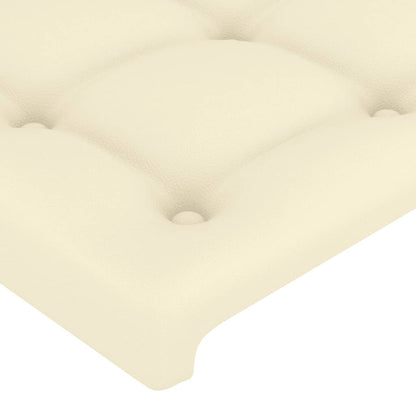 Giroletto con Testiera Crema 80x200 cm in Similpelle | homemem39