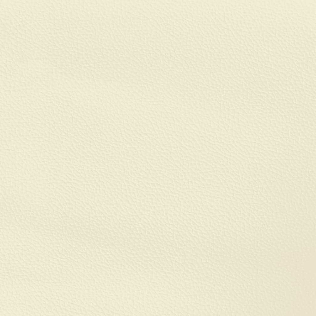 Giroletto con Testiera Crema 90x190 cm in Similpelle