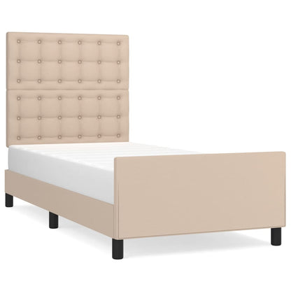 Giroletto con Testiera Cappuccino 90x190 cm in Similpelle | homemem39