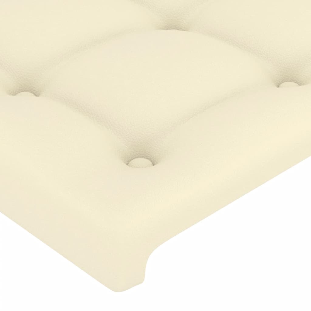 Giroletto con Testiera Crema 90x200 cm in Similpelle | homemem39