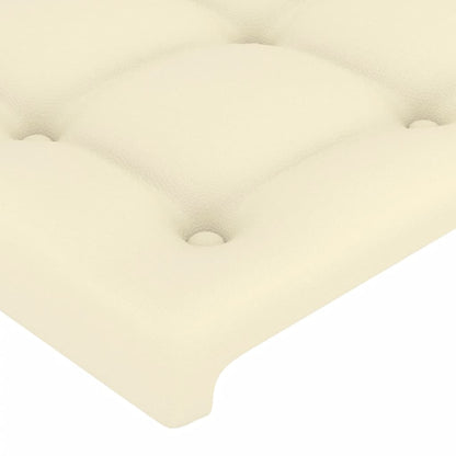 Giroletto con Testiera Crema 90x200 cm in Similpelle | homemem39