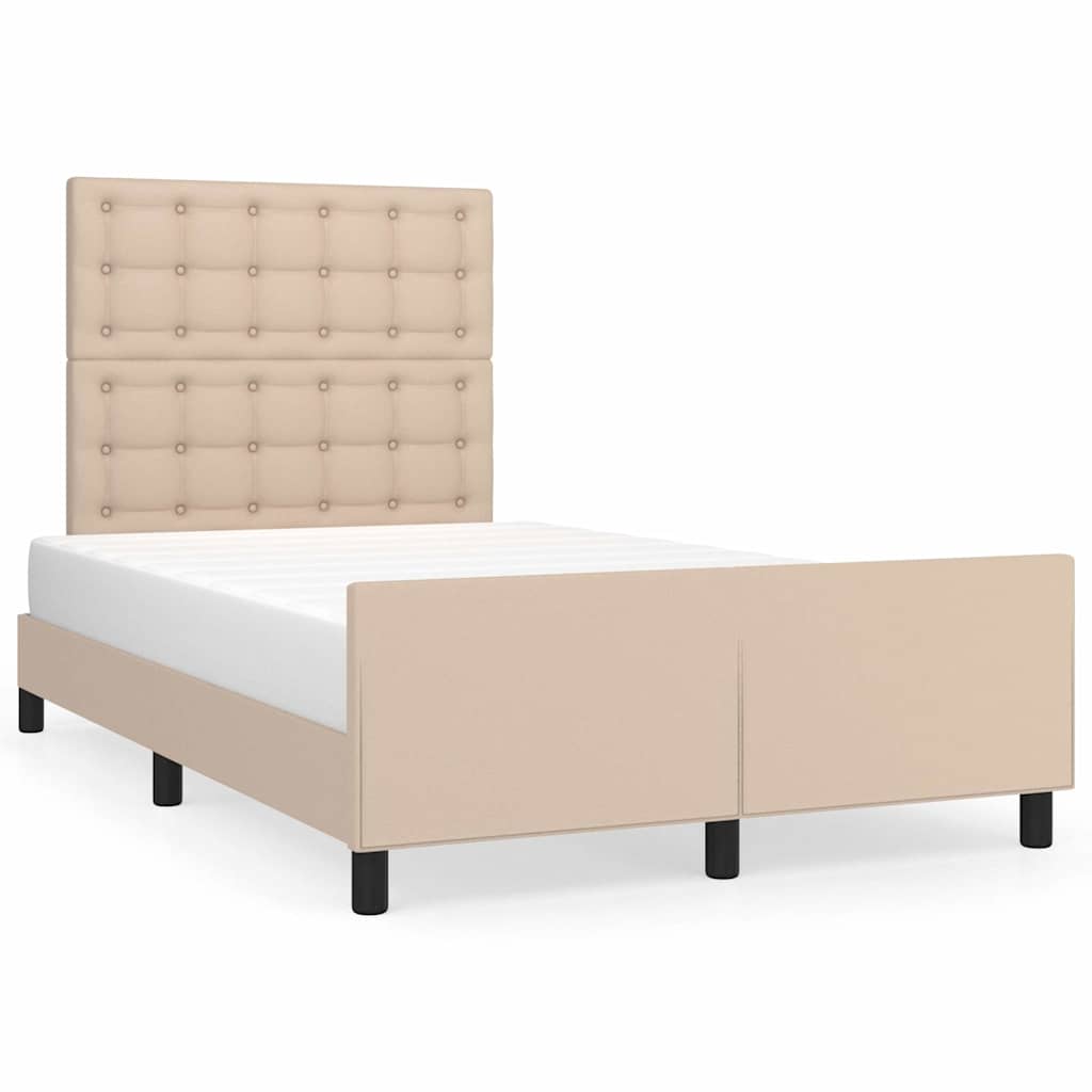 Giroletto con Testiera Cappuccino 120x200 cm in Similpelle