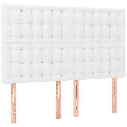 Giroletto con Testiera Bianco 140x200 cm in Similpelle