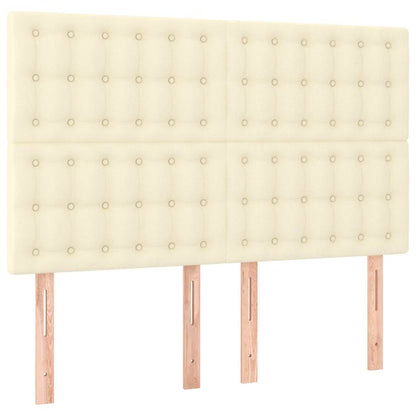 Giroletto con Testiera Crema 140x200 cm in Similpelle