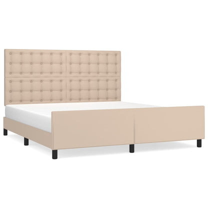 Giroletto con Testiera Cappuccino 160x200 cm in Similpelle | homemem39