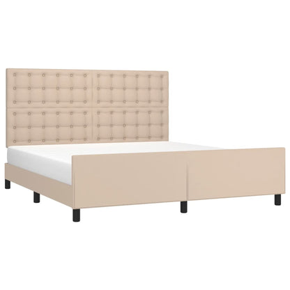 Giroletto con Testiera Cappuccino 160x200 cm in Similpelle | homemem39