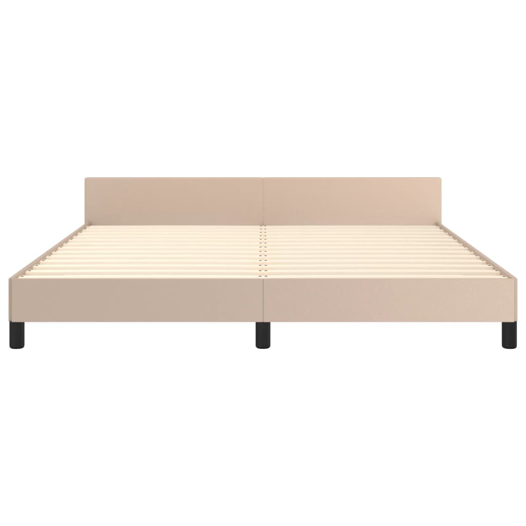 Giroletto con Testiera Cappuccino 160x200 cm in Similpelle | homemem39