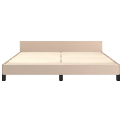 Giroletto con Testiera Cappuccino 160x200 cm in Similpelle | homemem39
