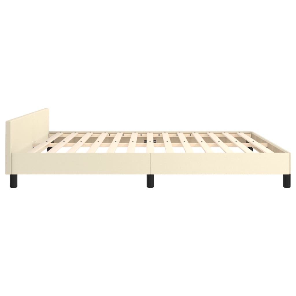 Giroletto con Testiera Crema 180x200 cm in Similpelle | homemem39