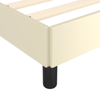 Giroletto con Testiera Crema 200x200 cm in Similpelle | homemem39