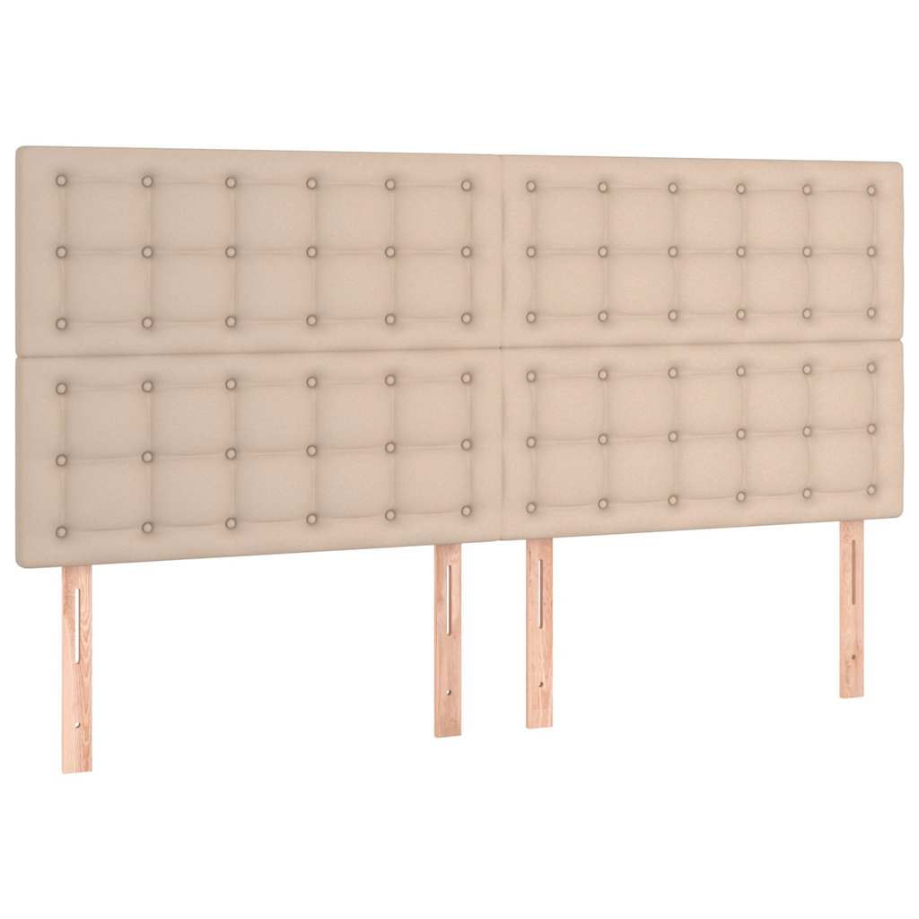 Giroletto con Testiera Cappuccino 200x200 cm in Similpelle