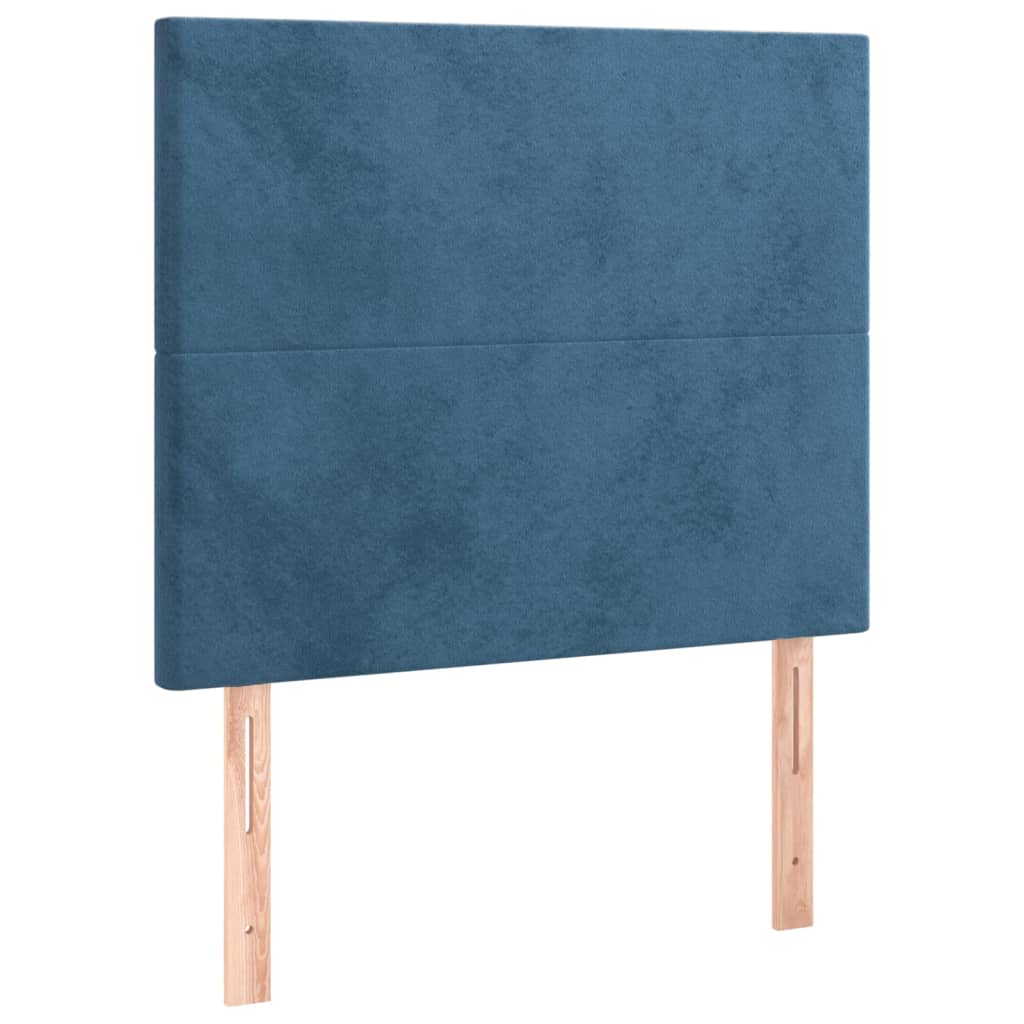 Giroletto senza Materasso Blu Scuro 90x200 cm in Velluto - homemem39