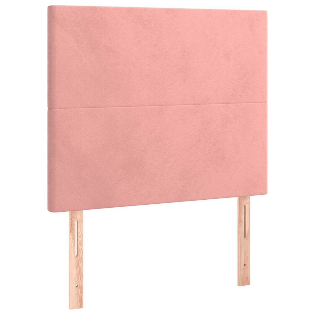 Giroletto con Testiera Rosa 90x200 cm in Velluto