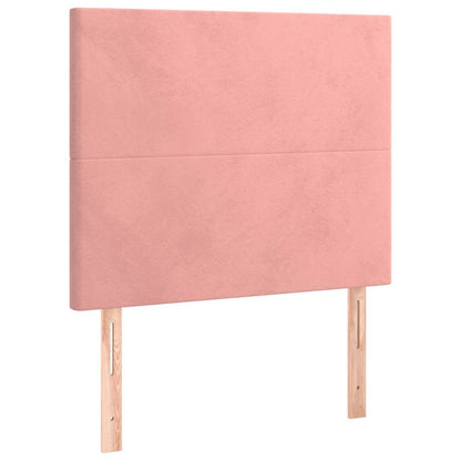 Giroletto con Testiera Rosa 90x200 cm in Velluto
